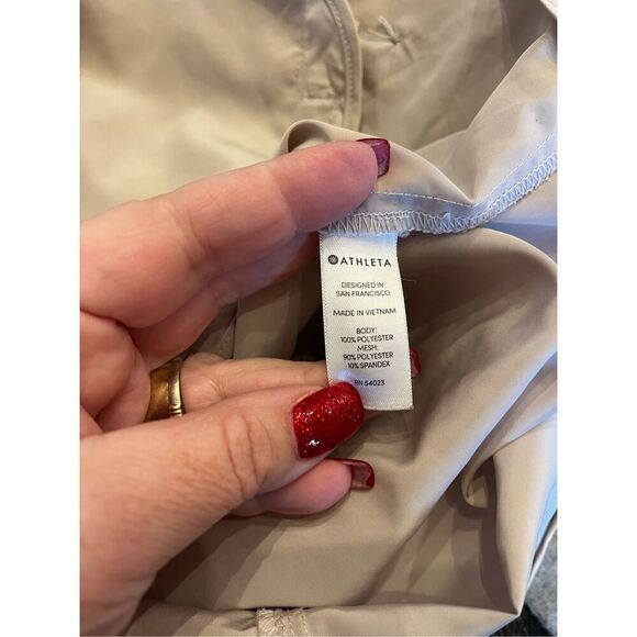 Athleta Drip Drip Anorak Beach Pink Rain Jacket sz S EUC - Picture 12 of 12